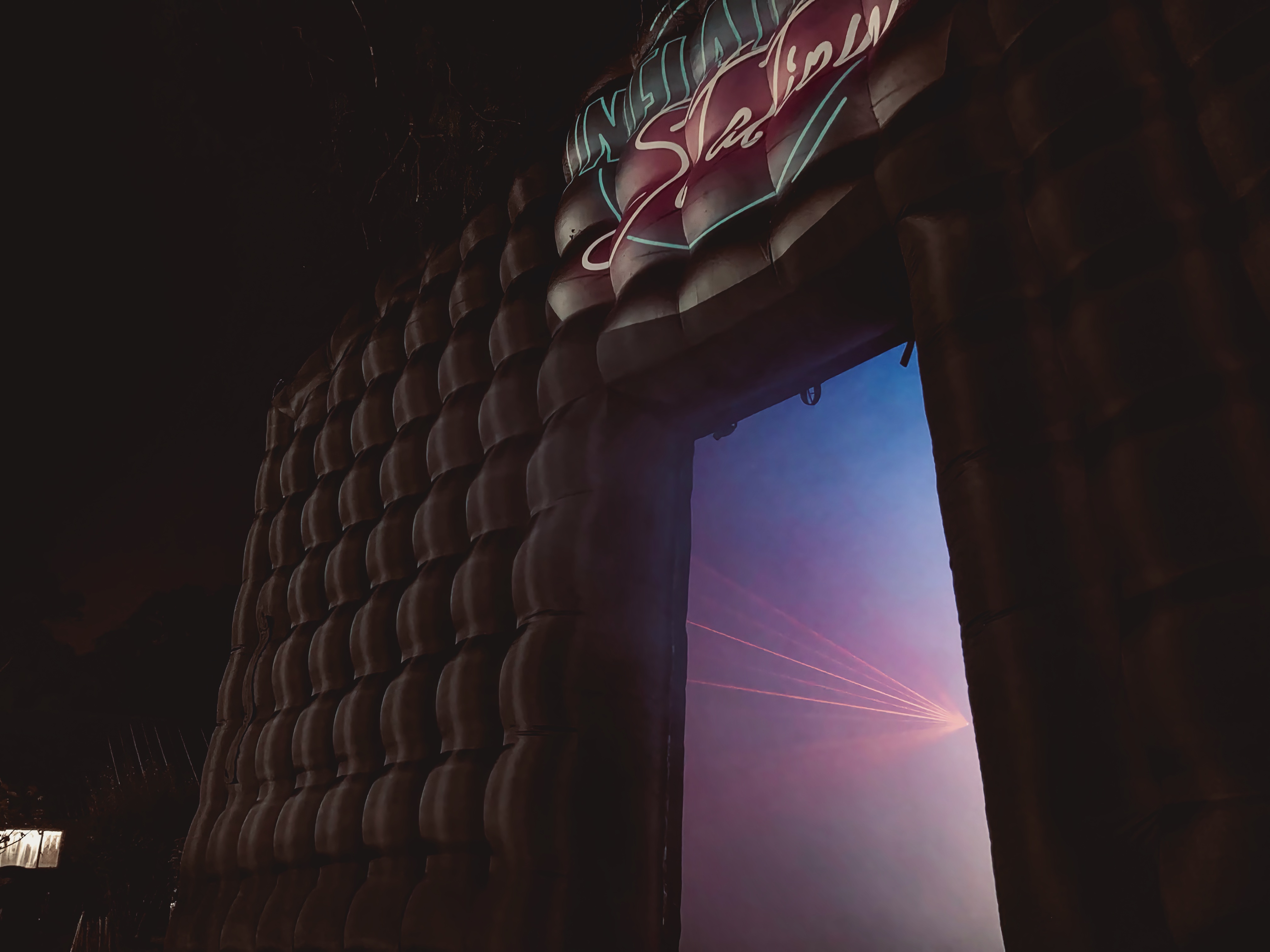 Night entrance with LED